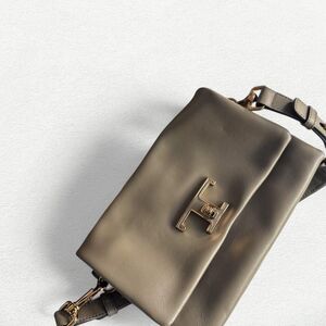 Tod's Mini T Timeless Flap Bag in Grey
